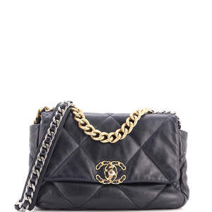 Chanel Medium 19 Flap Bag Quilted Leather